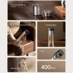 فلاسک شیشه‌ای دو لایه مسافرتی 400 میلی‌لیتری میجیا شیائومی MJBLB01PL